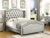 Belmont Upholstered Bed 300824 in Metallic Fabric by Coaster