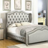 Belmont Upholstered Bed 300824 in Metallic Fabric by Coaster