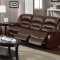 9242 Reclining Sofa in Brown Bonded Leather w/Options