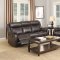 Domino Motion Sofa & Loveseat Set in Chocolate by Klaussner