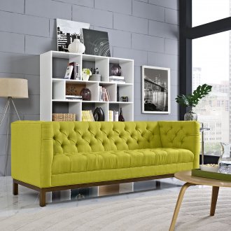 Panache Sofa EEI-1802 in Wheatgrass Fabric by Modway w/Options