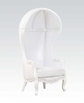 59115 Jana Accent Chair in White Leatherette by Acme [AMCC-59115 Jana]