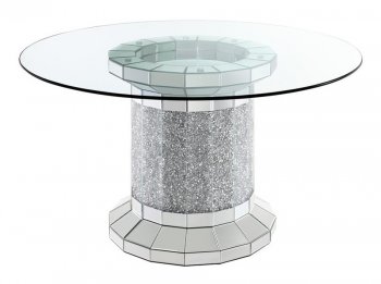 Ellie Dining Table 115551 by Coaster w/Optional Gray Chairs [CRDS-115551-105073 Ellie]