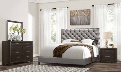 8819 Bedroom 5Pc Set by Global w/Ayden Casegoods