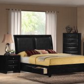 B281 Bedroom in Black w/Optional Casegoods