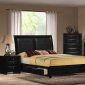 B281 Bedroom in Black w/Optional Casegoods