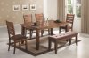 Antique Style Oak Finish Modern 6Pc Dining Set