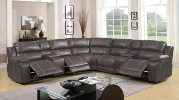 F212B Reclining Sectional Sofa in Belair Elephant by Lifestyle [SFLLSS-F212B Elephant]