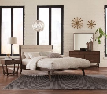 Ruote Bedroom 1745 in Brown-Gray by Homelegance w/Options [HEBS-1745-Ruote]