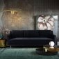 Milan Sofa TOV-L4112 in Black Velvet Fabric by TOV Furniture