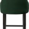 Demi Counter Stool 724 Set of 2 Green Velvet Fabric by Meridian