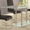 Geneva 104861 Dining 5Pc Set by Coaster w/Black Chairs