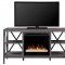 Ramona Electric Fireplace Media Console by Dimplex w/Crystals