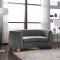 Julian Sofa 620 in Grey Velvet Fabric by Meridian w/Options