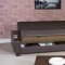 Euro Moda Sofa Bed in Brown Leatherette by Casamode w/Options