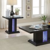 Bernice 3Pc Coffee & End Tables Set 81650 in Black by Acme