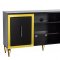 Sashi Media Console in Black w/Gold Accents