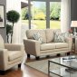 Saffron CM6286BG Sofa in Beige Fabric w/Options