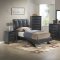 G2543 Bedroom in Black by Glory w/Upholstered Bed & Options