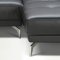 Trax Sectional Sofa by Beverly Hills in Black Full Leather