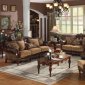 Dreena 05495 Sofa in Chenille & Bonded Leather by Acme w/Options