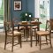 Dark Cherry Finish Contemporary Dinette w/Round Table