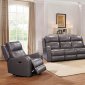 Cortana Power Motion Sofa & Loveseat Set Stone by Leather Italia