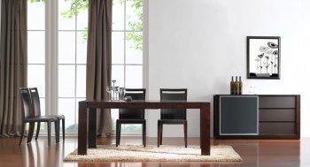 Colibri Modern Dining Table by J&M in Dark Walnut w/Options [JMDS-Colibri Modern Chairs]