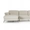 Edelweiss Sectional Sofa 018 in Light Grey Eco-Leather by VIG