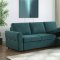 Samantha Sleeper Sectional Sofa 511087 in Teal Fabric by Coaster