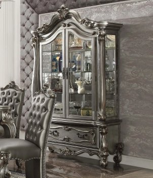 Versailles Curio 66835 in Antique Platinum by Acme [AMCU-66838 Versailles]