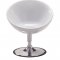 Black or White Color Contemporary Swivel Club Chair