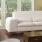 SM6052 Velia Sofa in White Bonded Leather w/Options