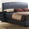 B280UPH Bedroom Set in Black w/Uphostered Bed & Optionas