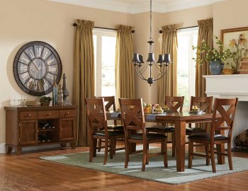 Silverton 2612-82 Dining Table by Homelegance w/Options [HEDS-2612-82 Silverton]