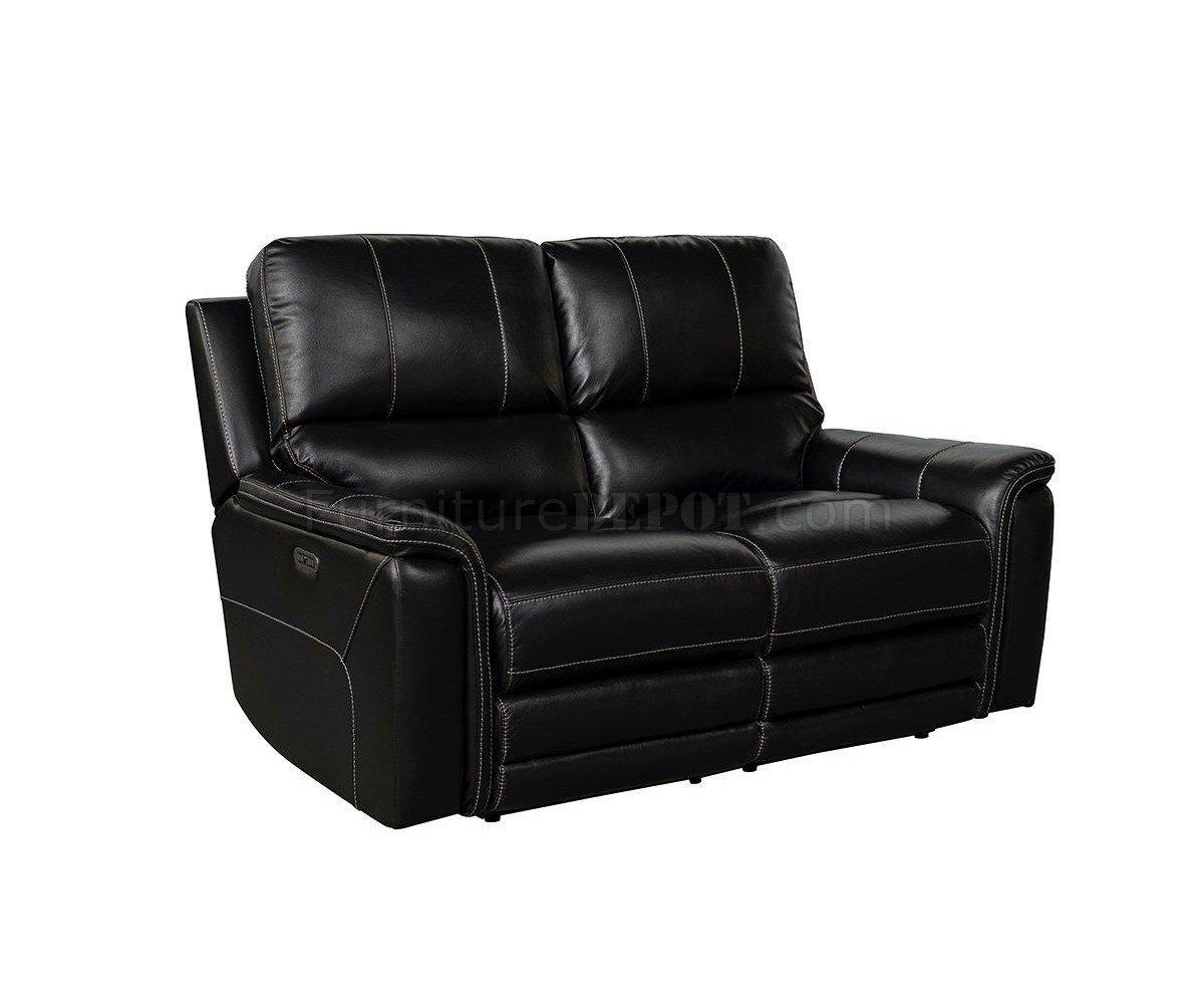 Tesla Power Motion Sofa & Loveseat Set MNY2799 in Black