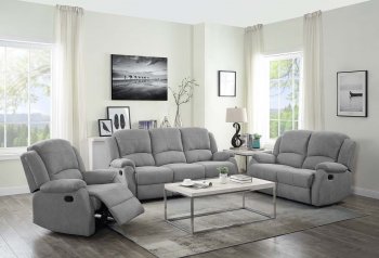 Zorina Motion Sofa LV01284 in Gray Fabric by Acme w/Options [AMS-LV01284 Zorina]