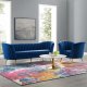 Opportunity Sofa in Navy Velvet Fabric by Modway w/Options