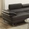 F6969 Sectional Sofa in Espresso Faux Leather by Boss