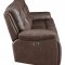 Flamenco Power Motion Sofa 610201P in Brown by Coaster