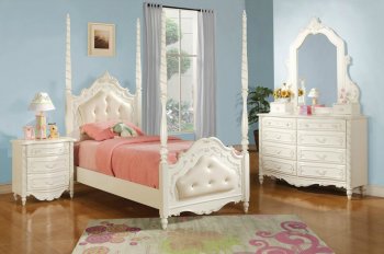 Pearl Kids Bedroom 11000 in Pearl White by Acme [AMKB-11000T-Pearl]