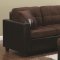 Mallory Sectional Sofa 505655 in Chocolate Fabric by Coaster