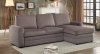 Welty Reversible Sectional 8211 in Light Brown by Homelegance