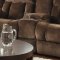 Laurelton Motion Sofa 9636 in Chocolate by Homelegance w/Options