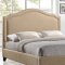 Charlotte Bed in Beige Fabric by Modway