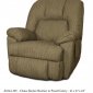 Olive Fabric Modern Parachute Pull Chaise Rocker Recliner