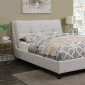 Amador Upholstered Bed 300698 in Ivory Fabric by Coaster