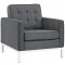 Loft EEI-2052-DOR Sofa in Gray Fabric by Modway w/Options