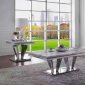 Satinka Coffee Table 87215 in Mirror by Acme w/Options