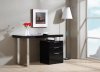 Geneva Modern Office Desk in Black Gloss by J&M